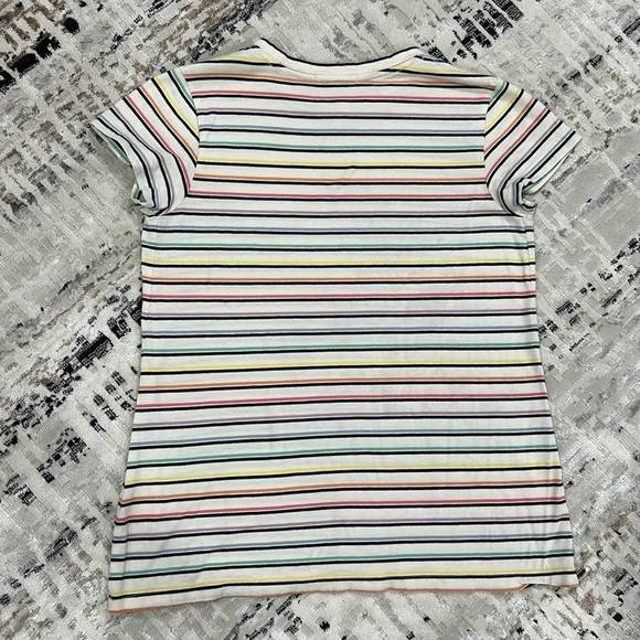 Marine layer • rainbow stripe short sleeve tee - Picture 4 of 7